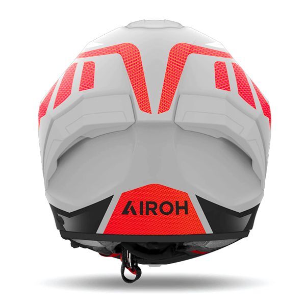Airoh Matryx Full Face ECE2206 Motorcycle Motorbike Helmet Scope Grey Red Matt