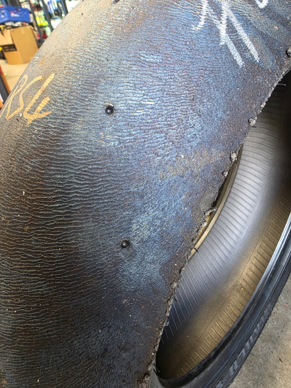 Pirelli Diablo Superbike SC1 200/60-17 Used BSB Scrub Motorcycle Tyre - RS4
