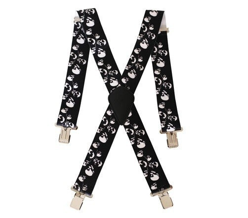Gear Gremlin Adjustable Braces - White Skull OEM GG9161