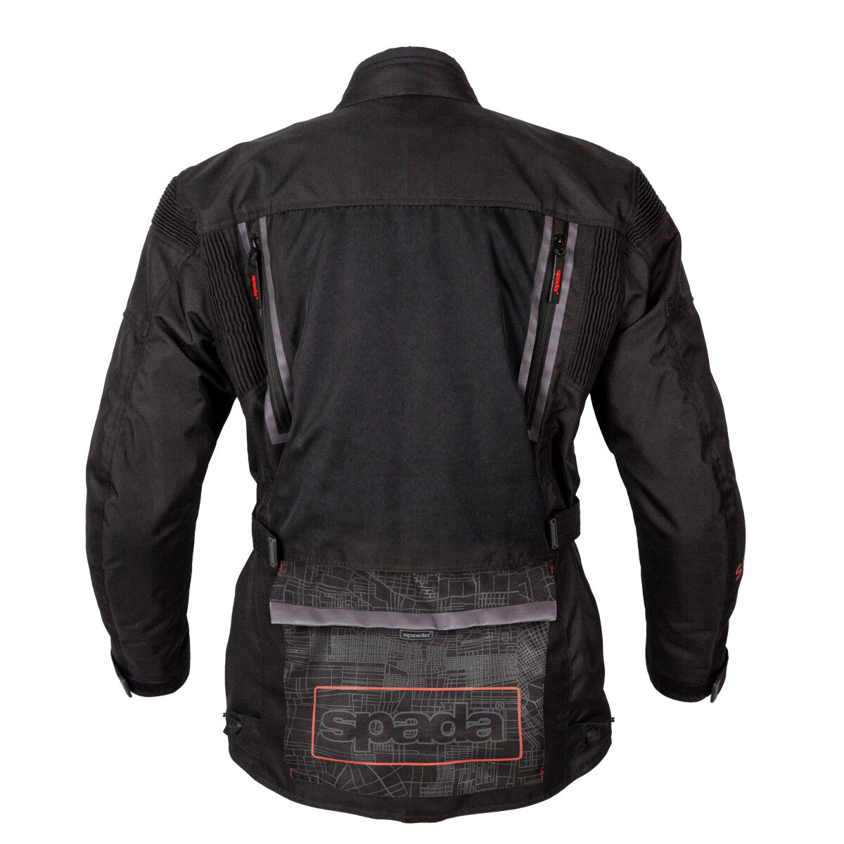 Spada Tucson CEAA 5 Piece Armoured Waterproof Motorcycle Motorbike Jacket Black