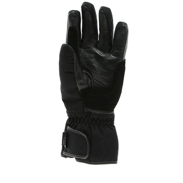 Weise Grid Waterproof Leather Textile Mix Motorcycle Motorbike Glove - Black