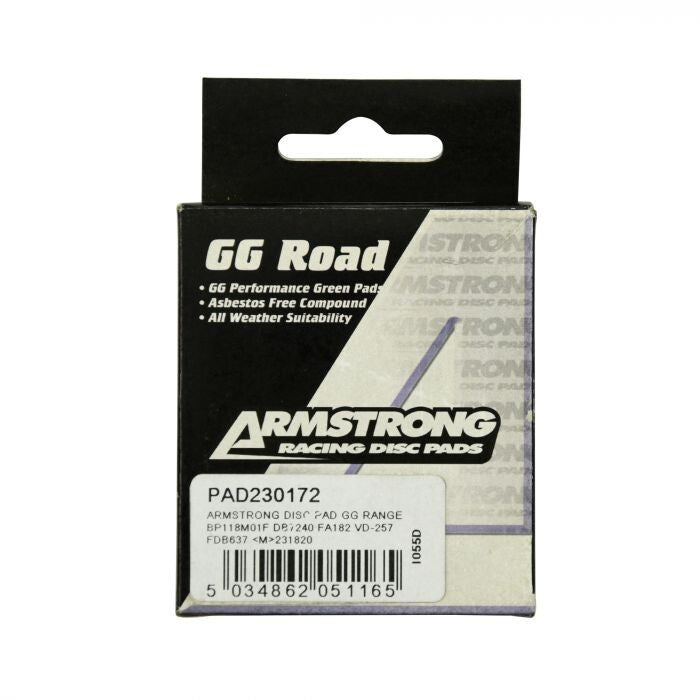 Armstrong GG Range Road Front Brake Pads - PAD230172 - FA182 - DB7240