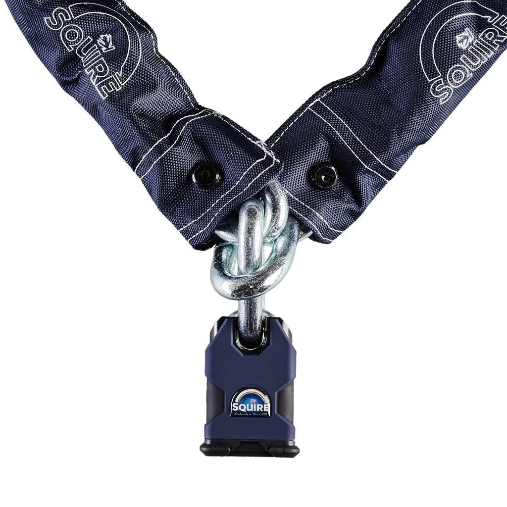 Motorcycle Bicycle Squire 14mm Chain SS50CS Padlock Included Sold Secure - Gold