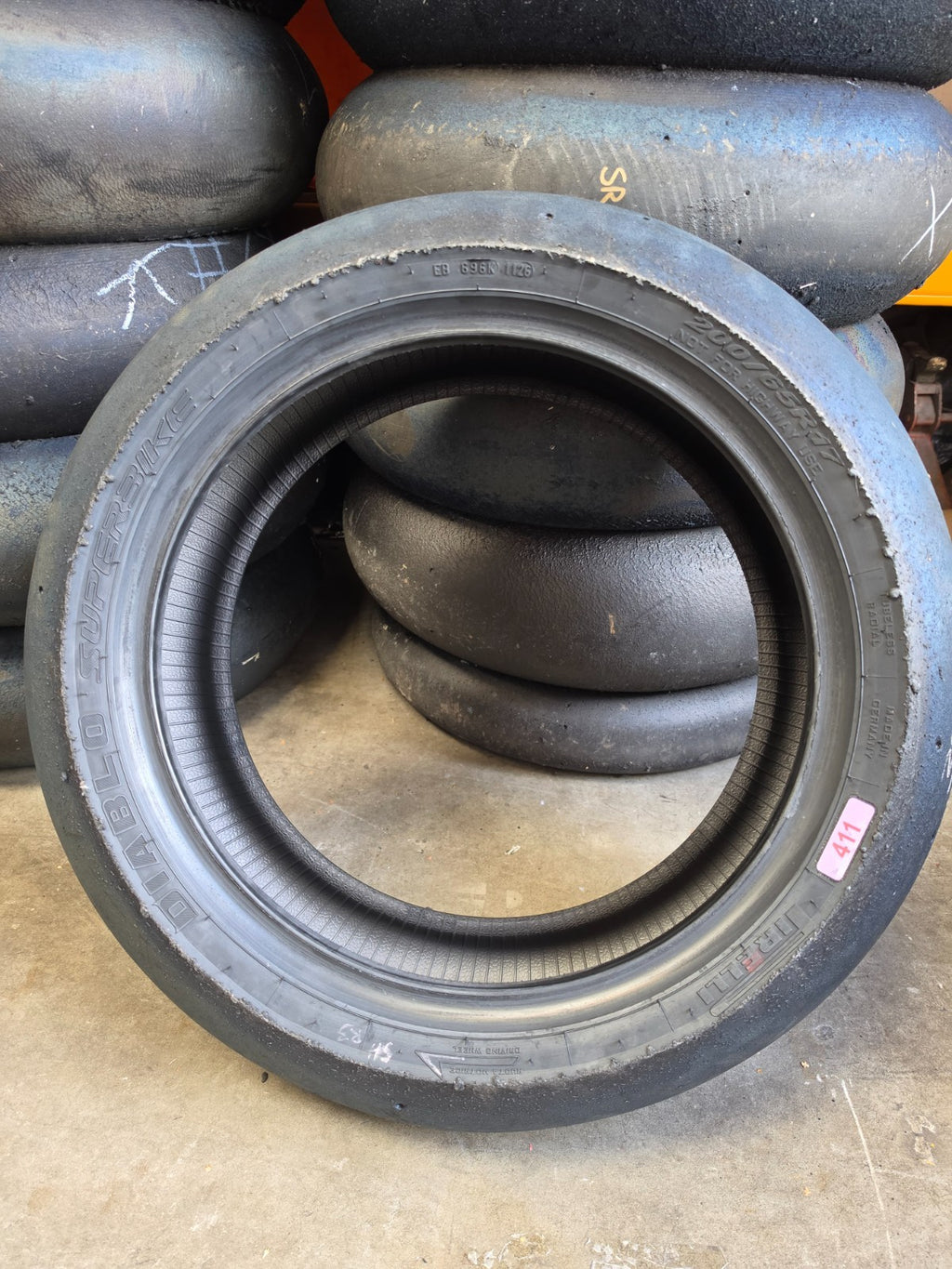 Pirelli Diablo Superbike SC1 200/60-17 Used BSB Scrub Motorcycle Tyre - RS6