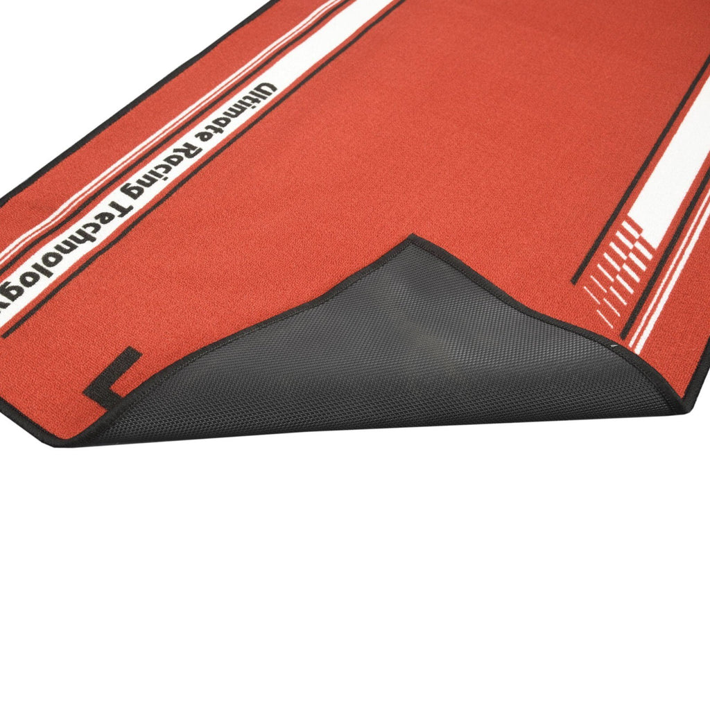 Bike Tek MotoGP Garage Mat Series 4 (Red/White) Motorcycle Garage Mat 190 X 80cm