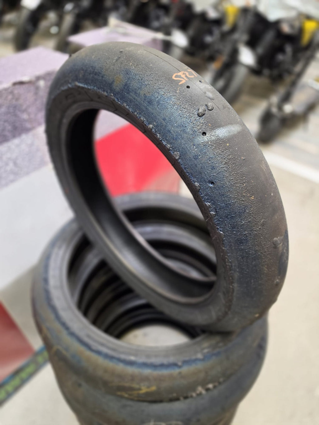Pirelli Diablo Superbike SC1 125/70-17 Used BSB Scrub Motorcycle Tyre - SF27