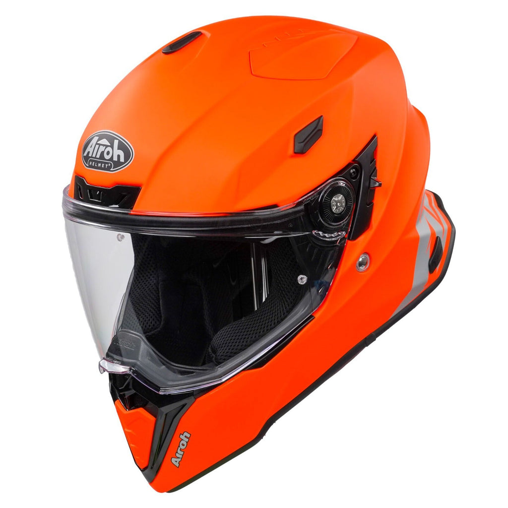 Airoh Commander Adventure ACU Gold Motorcycle Motorbike Helmet Matt Fluo Orange