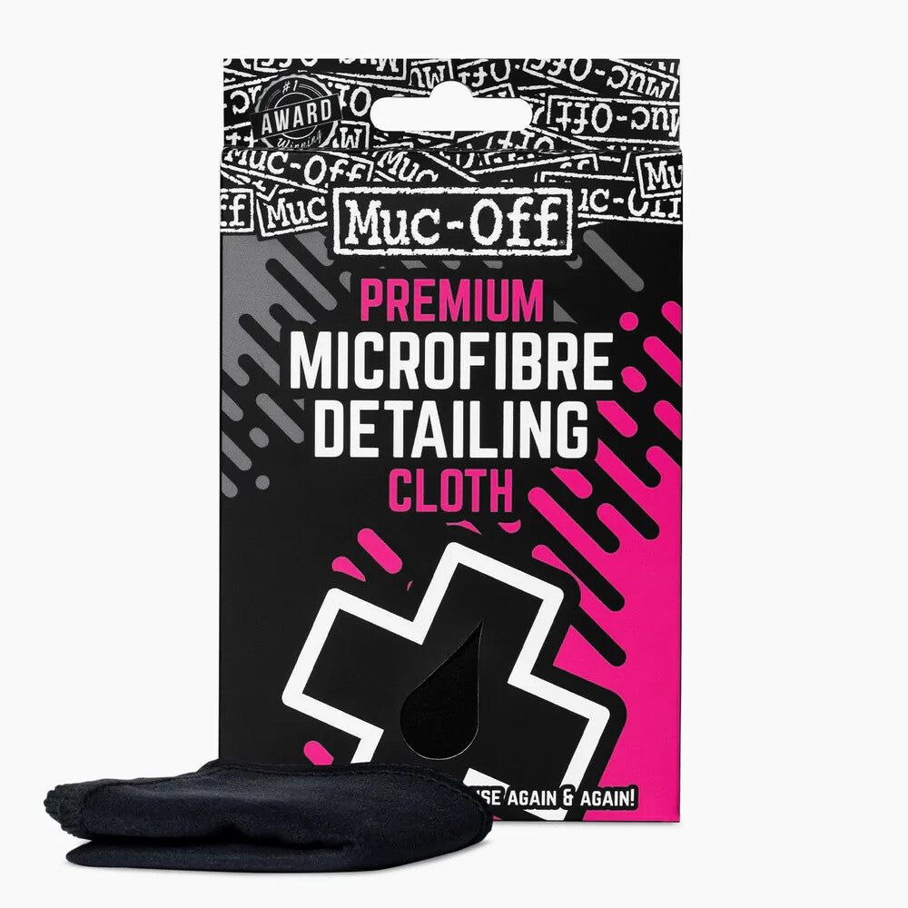 Muc-Off Premium Microfibre Detailing Cloth Motorcycle Motorbike Detailing Cloth