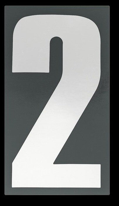 Bike It 6 Inch Motorcycle Motorbike Race Numbers - White - 10 Pack