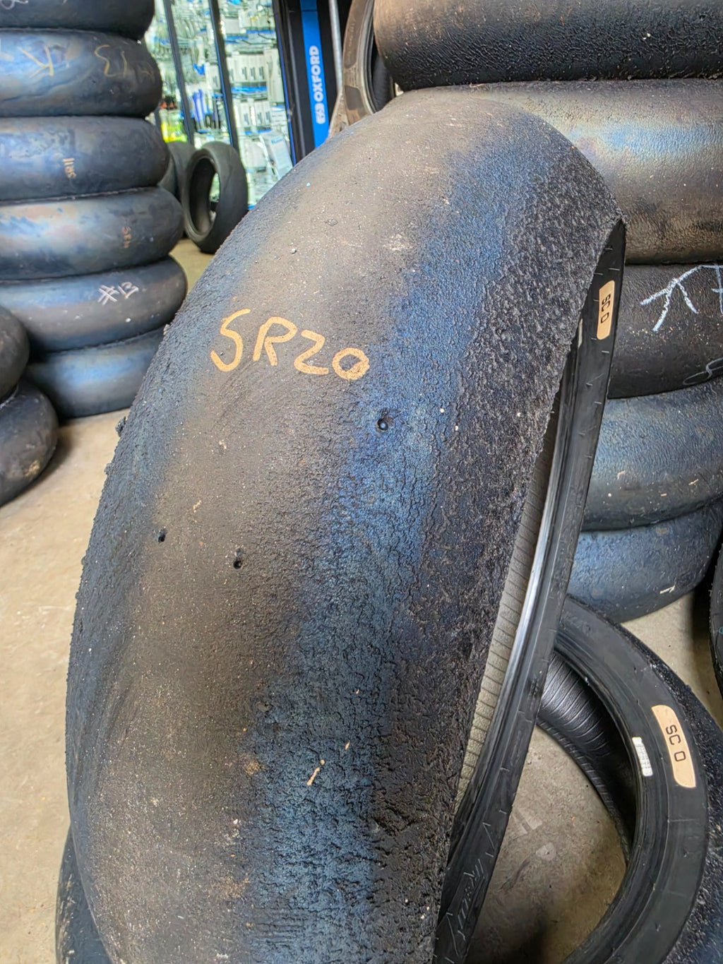 Pirelli Diablo Superbike SC0 190/60-17 Used BSB Scrub Motorcycle Tyre - SR20