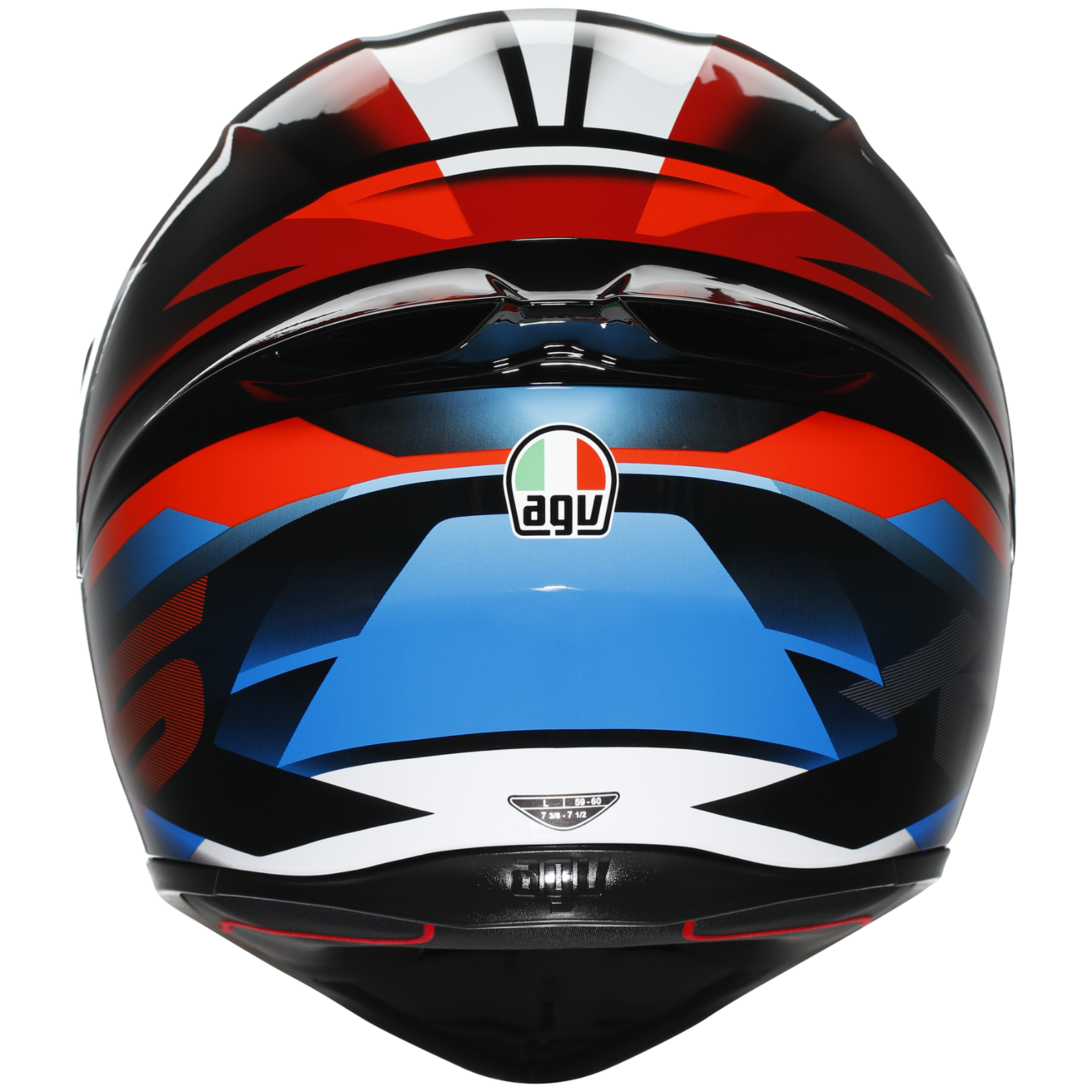 AGV K1S Fastlap Gloss Black Red Blue ECE2206 Motorcycle Motorbike Helmet