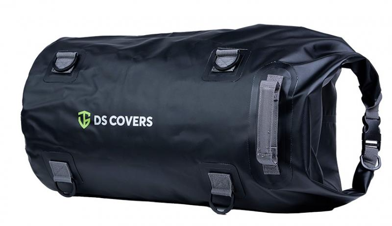 DS COVERS PVC Lightweight Waterproof Marine Motorcycle 30 Litre Roll Bag - Black