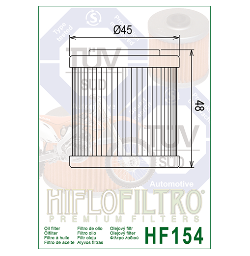 Hiflo Filtro HF154 Motorcycle Motorbike Oil Filter Replaces Husqvarna 800081675