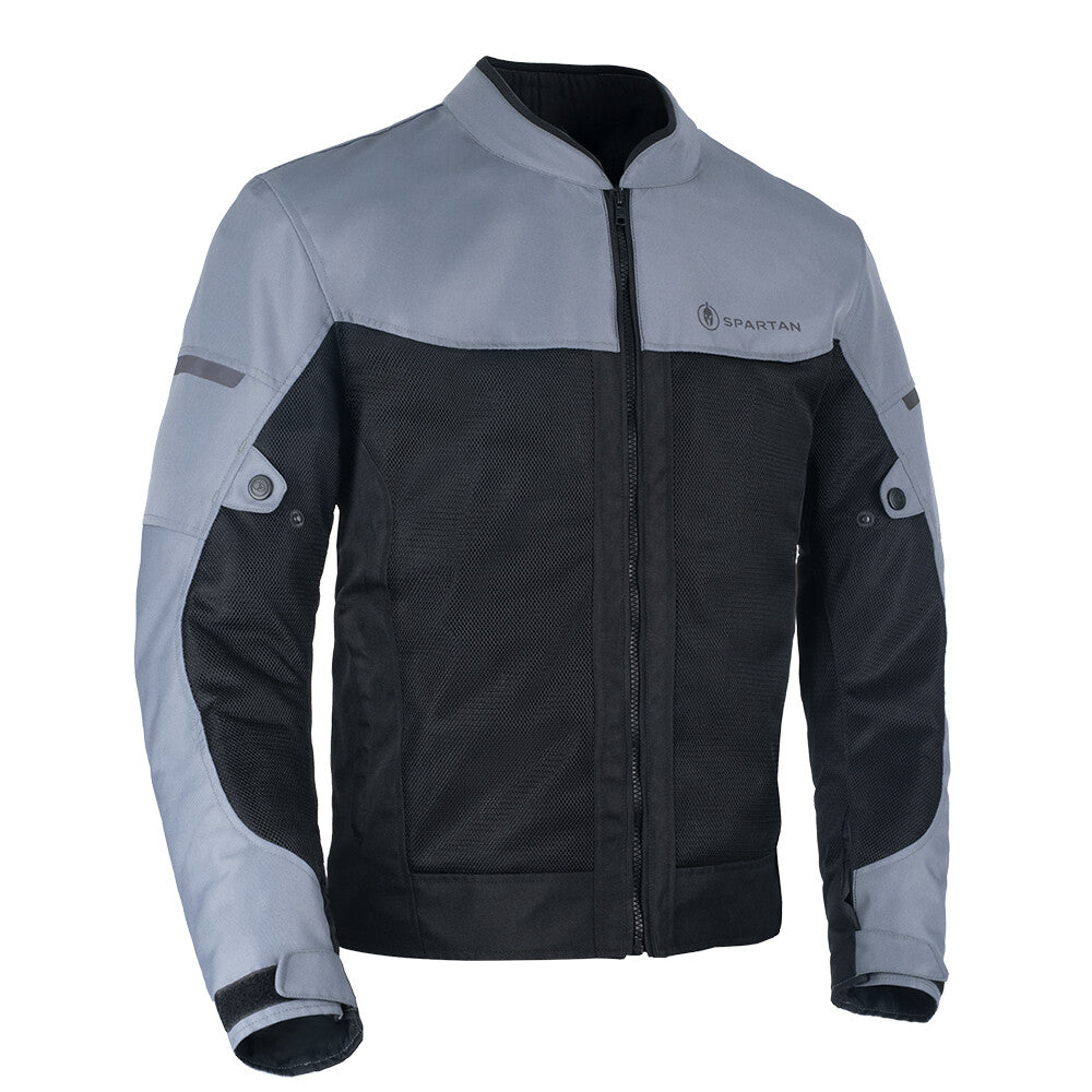 Oxford Spartan Air Mesh Vented Summer Motorcycle Motorbike Jacket Grey Black