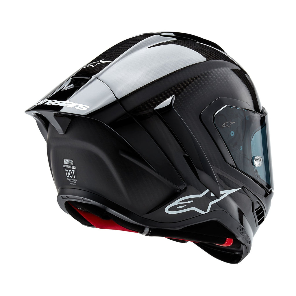 Alpinestars Supertech R10 Solid Carbon Fiber FIM Motorcycle Motorbike Helmet