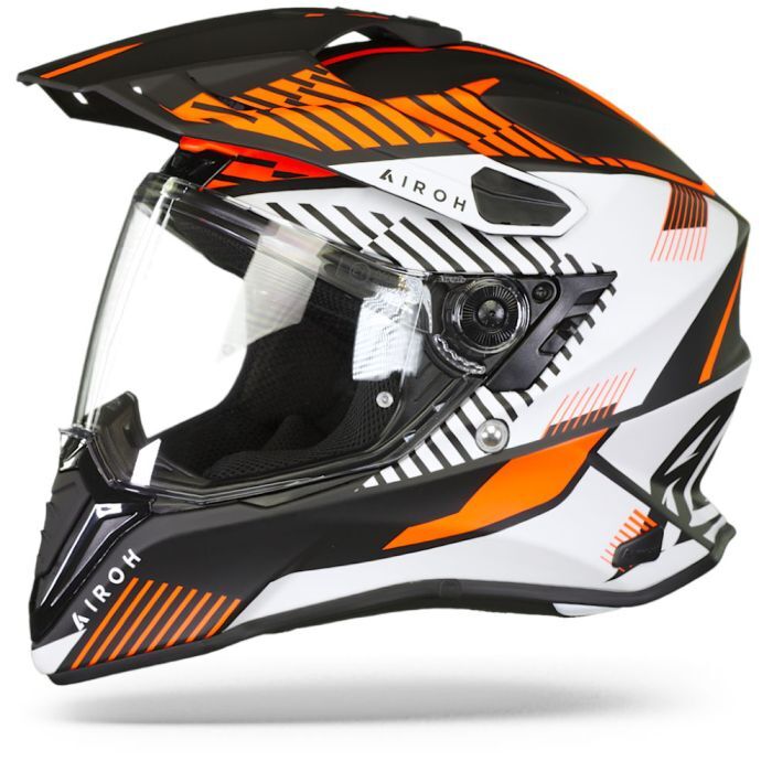 Airoh Commander Adventure ACU Gold Motorcycle Motorbike Helmet Boost Matt Orange