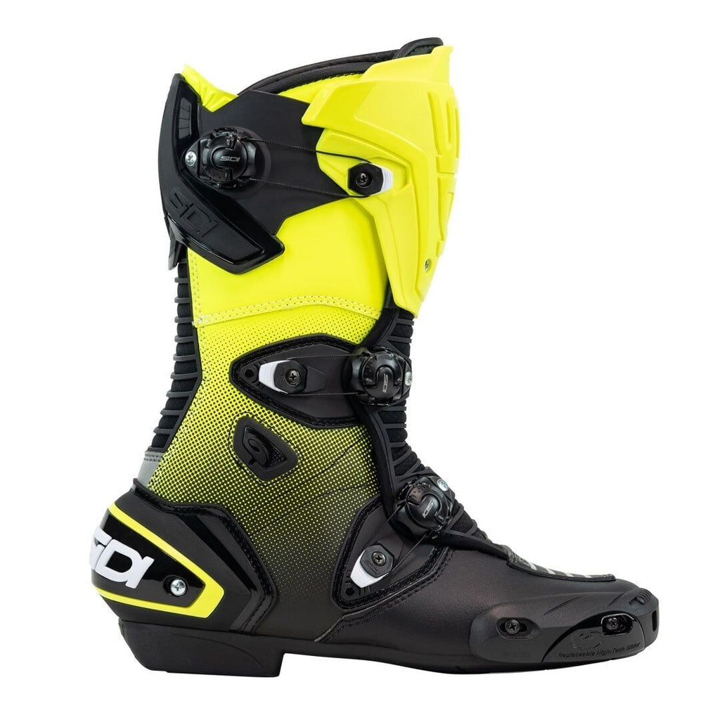 Sidi Mag-1 Sports Race Track Day Adjustable Motorcycle Motorbike Boots Black Yel