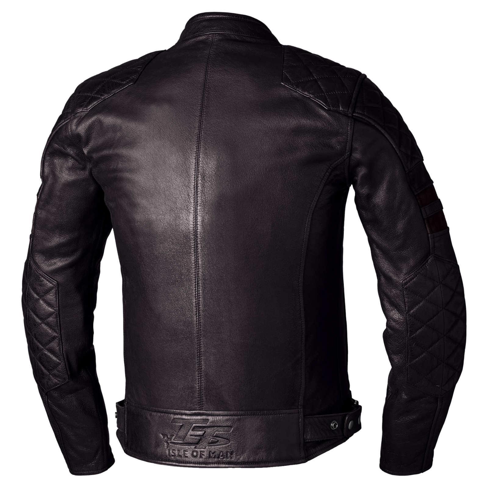 RST IOM TT Hillberry 2 Classic Style Leather Motorcycle Motorbike Jacket - Brown