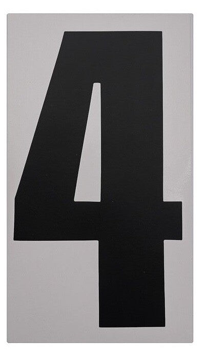 Bike It 6 Inch Motorcycle Motorbike Race Numbers - Black - 10 Pack