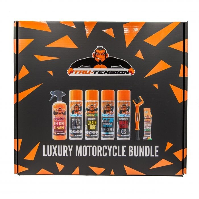 Tru Tension Luxury Motorcycle Motorbike Care & Maintenance Bundle Ideal Gift