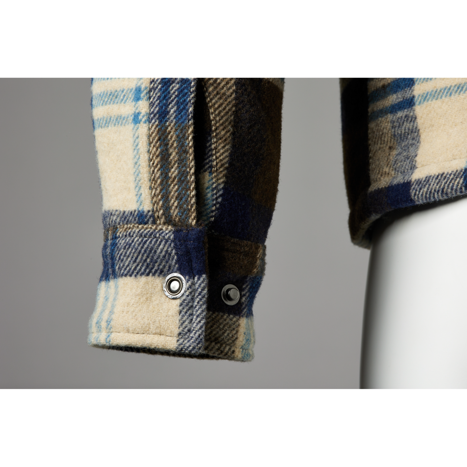 RST Brushed Wool CE Armoured Motorcycle Motorbike Riding Shirt Brown Blue Check