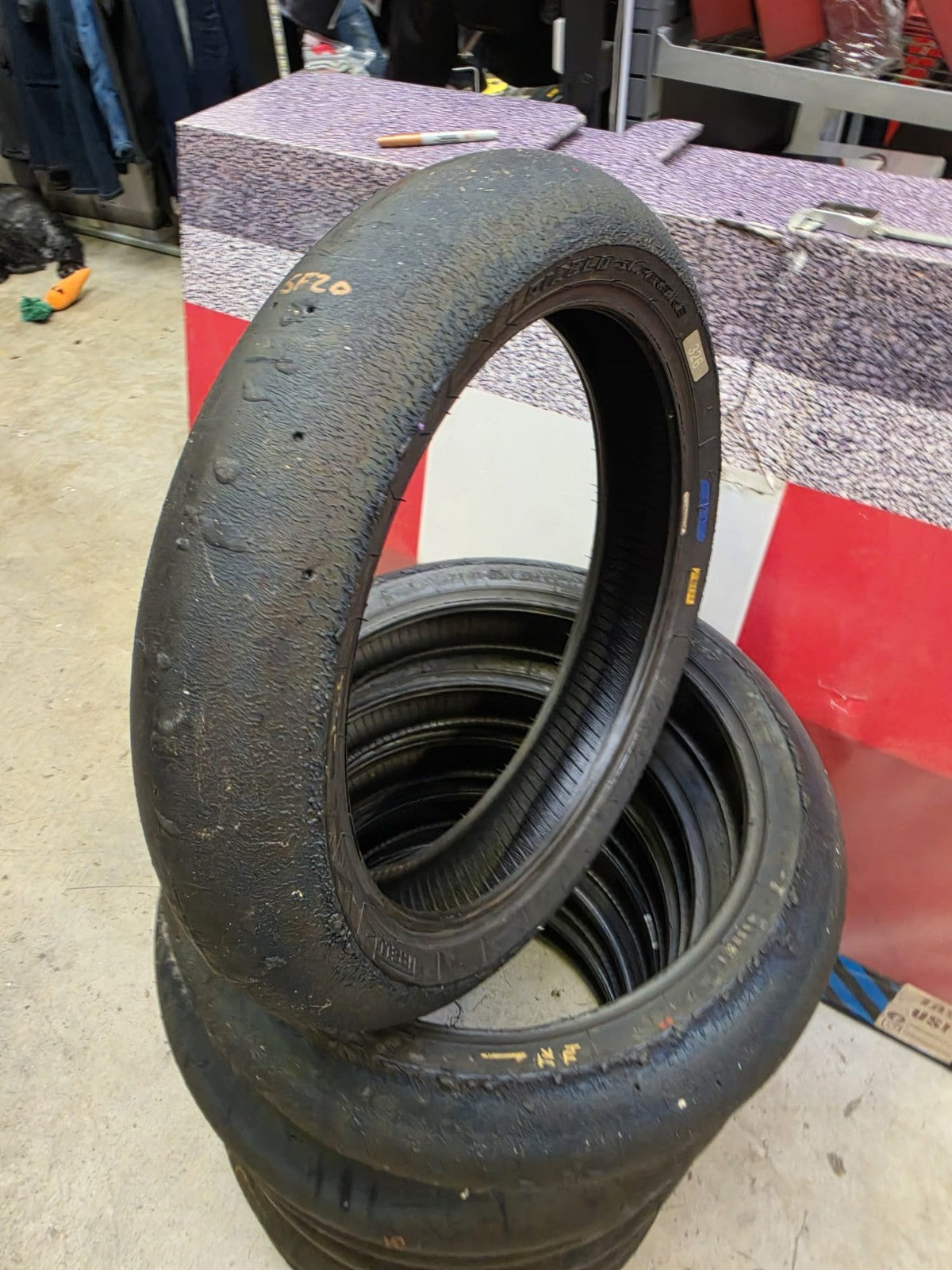 Pirelli Diablo Superbike SC1 125/70-17 Used BSB Scrub Motorcycle Tyre - SF20