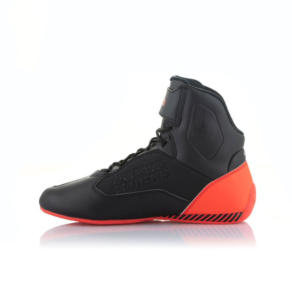 Alpinestars Faster 3 Motorcycle Motorbike CE Shoes Black Grey Red Fluo