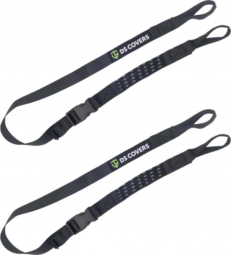 DS COVERS Motorcycle Bike ATV Tie Down Pack Straps 30-105cm Stretch Twin Pack