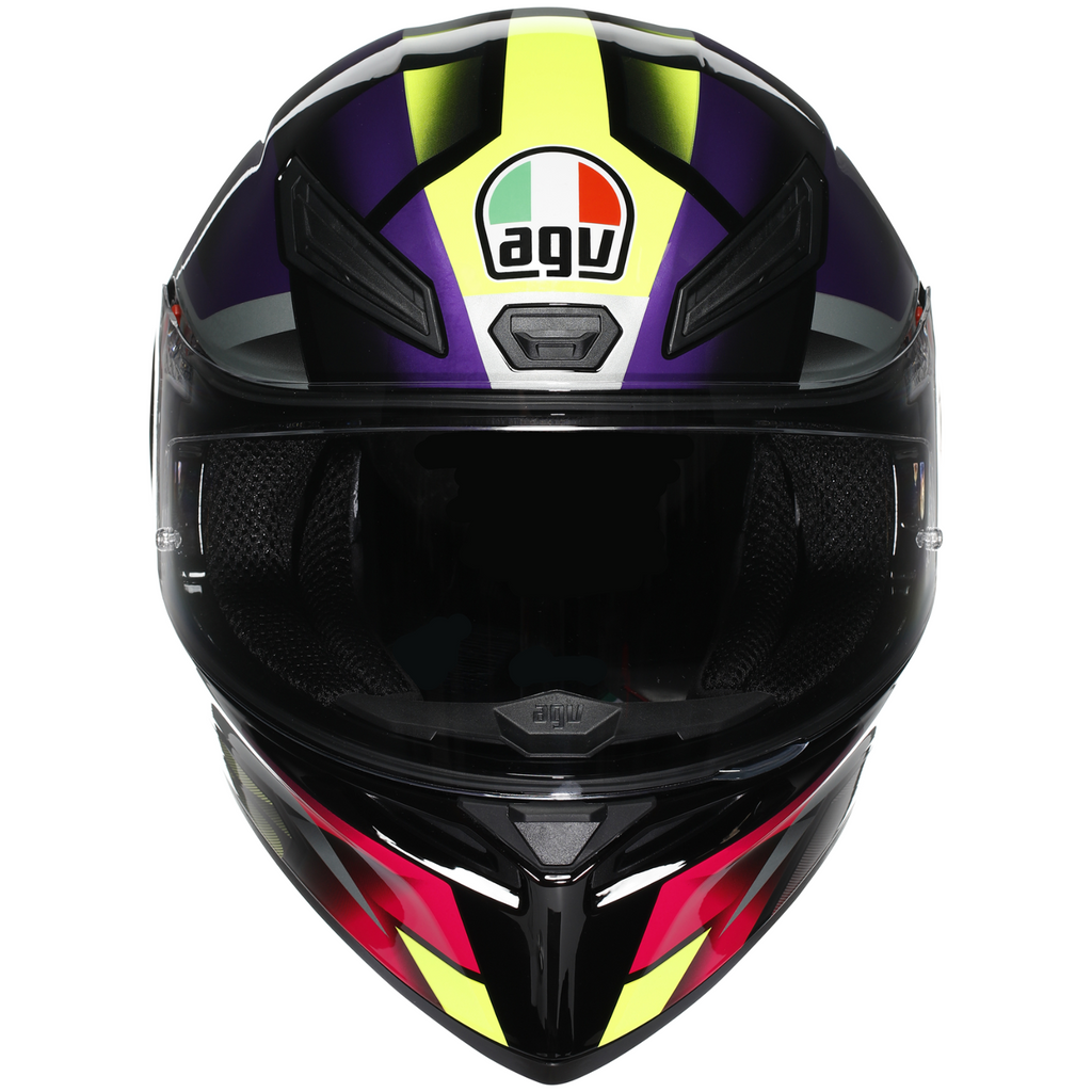 AGV K1S Fastlap Gloss Black Purple Pink ECE2206 Motorcycle Motorbike Helmet