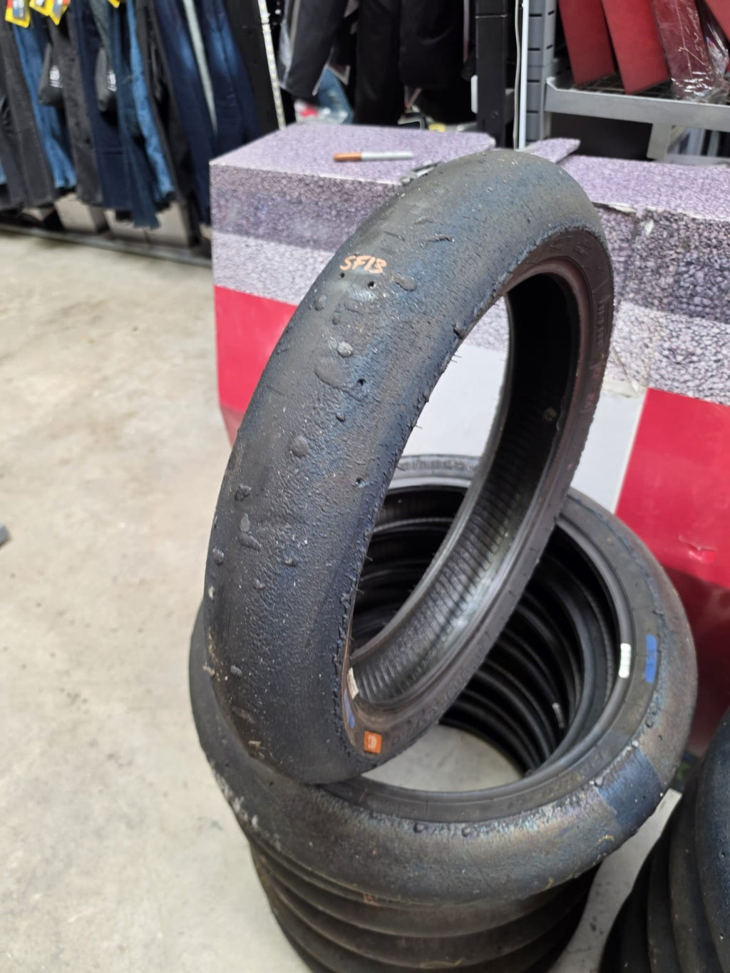 Pirelli Diablo Superbike SC1 125/70-17 Used BSB Scrub Motorcycle Tyre - SF13