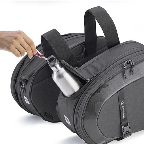 Kappa Motorcycle 40 Litre Pair Drifter Universal Waterproof Side Bags Blk - DR05