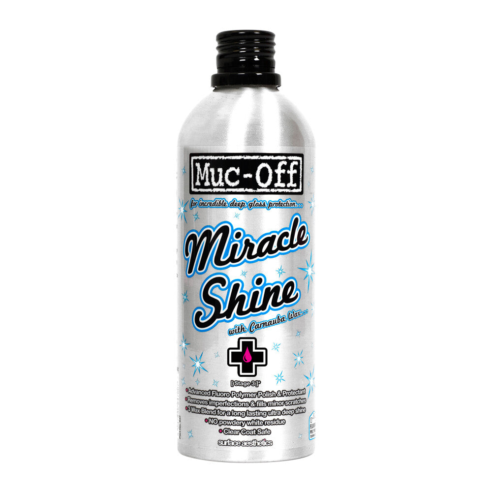 Muc-Off Miracle Shine Motorcycle Motorbike Polish With Carnauba Wax - 500ml
