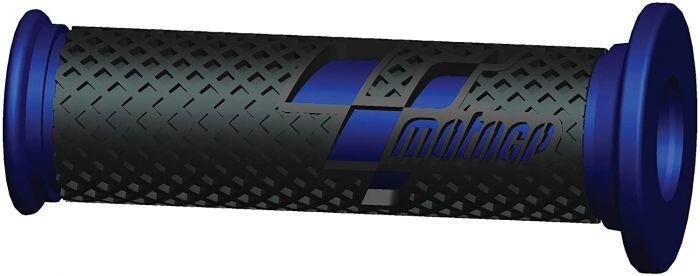 Bike It MotoGP Premium Motorcycle Motorbike Race Grips - Black Blue