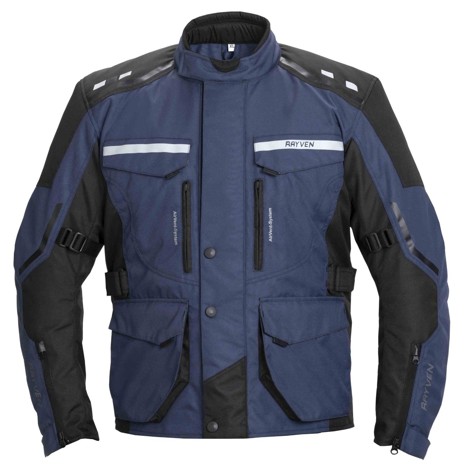 Rayven Austin Blue CE AA Waterproof Motorcycle Motorbike Textile Jacket