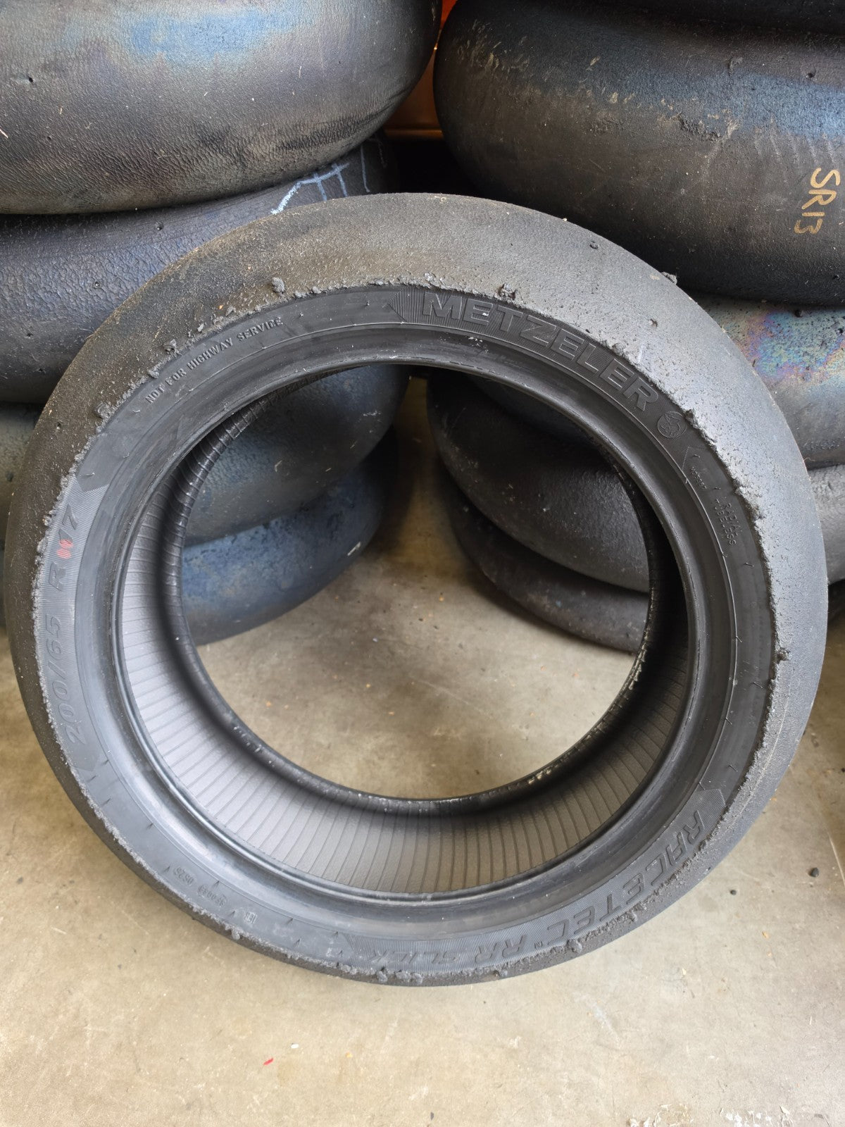 Used Metzeler Racetec RR Rear Track/Race Slick – 200/65 R17 – 06/26