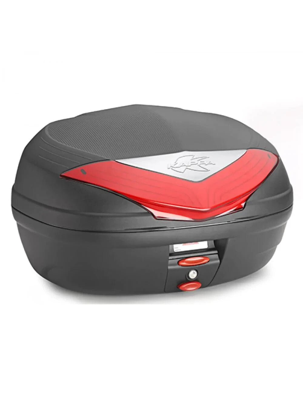 Kappa Motorcycle K466N2 Urban Monolock 46L Black Red Reflectors Top Box / Case