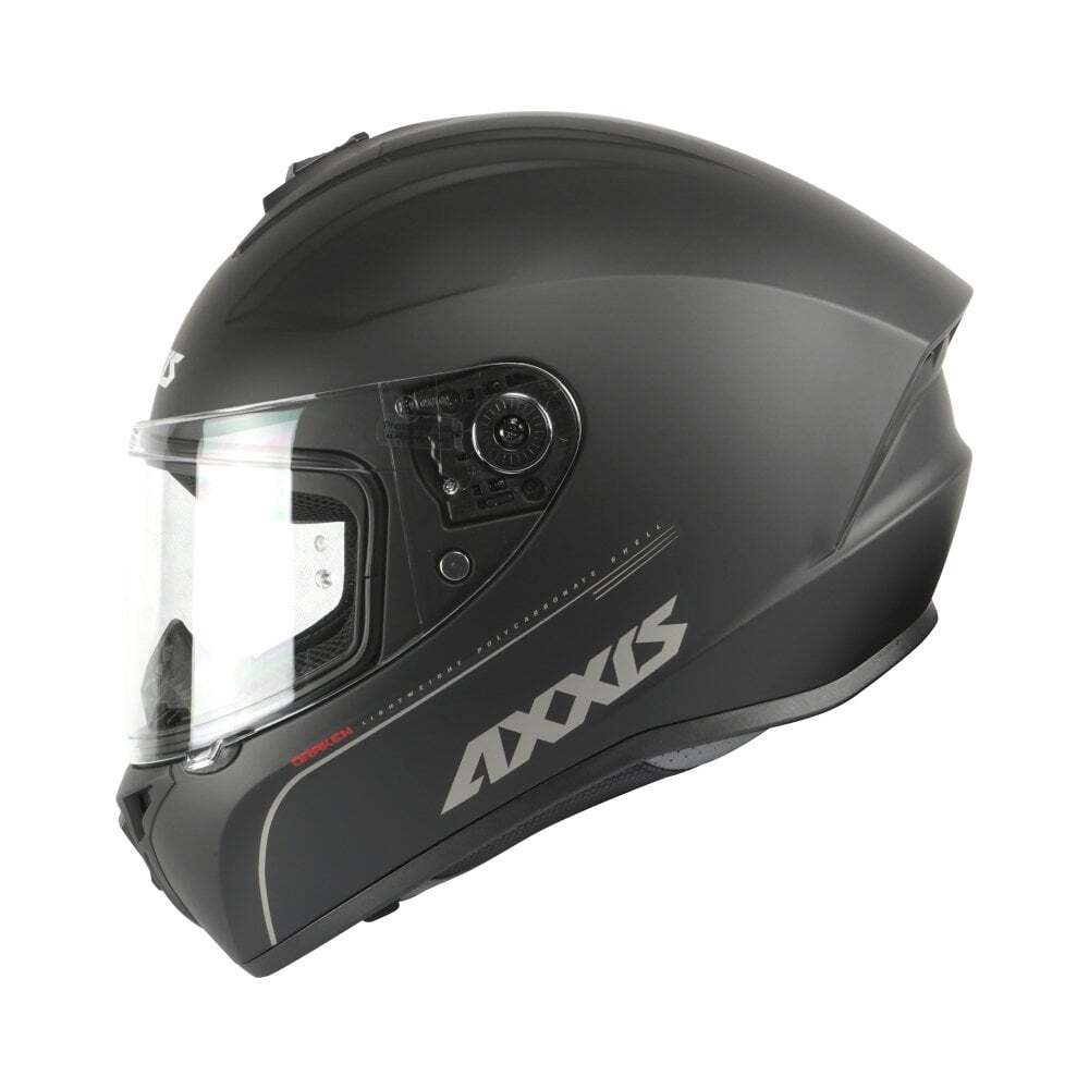 Draken S Solid Full Face ECE 2206 Motorcycle Motorbike Helmet Plain Matt Black
