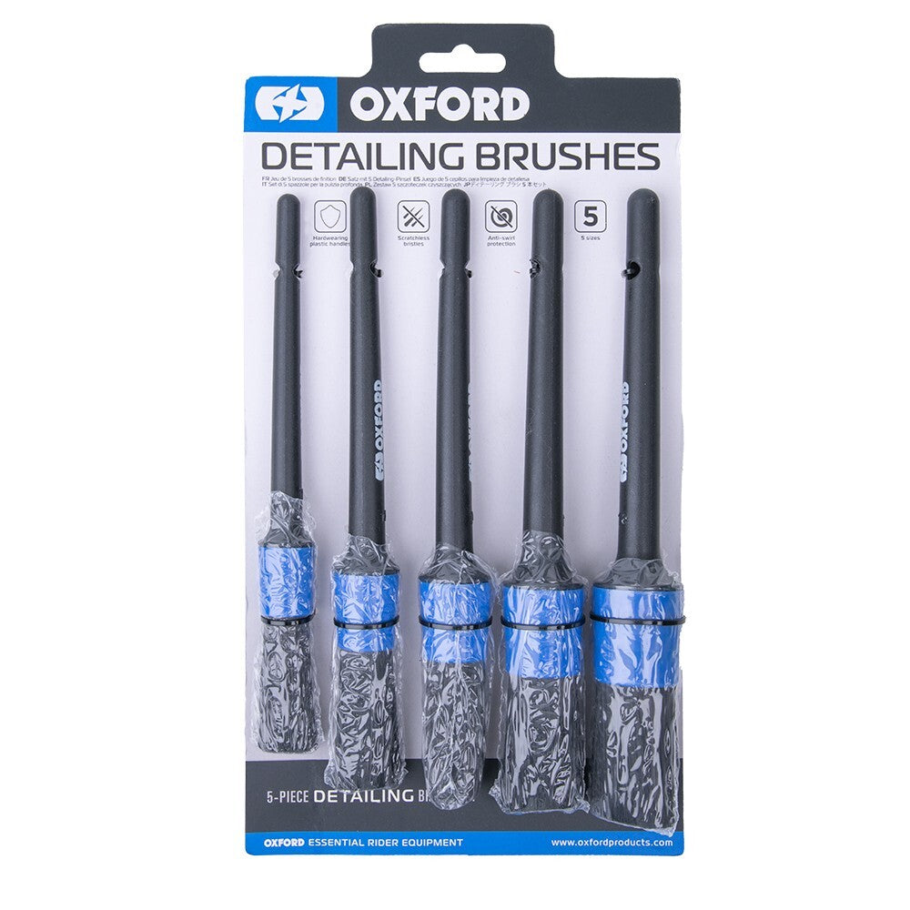 Oxford Detailing Brushes Motorcycle Motorbike Cleaning Brush Set - OX723