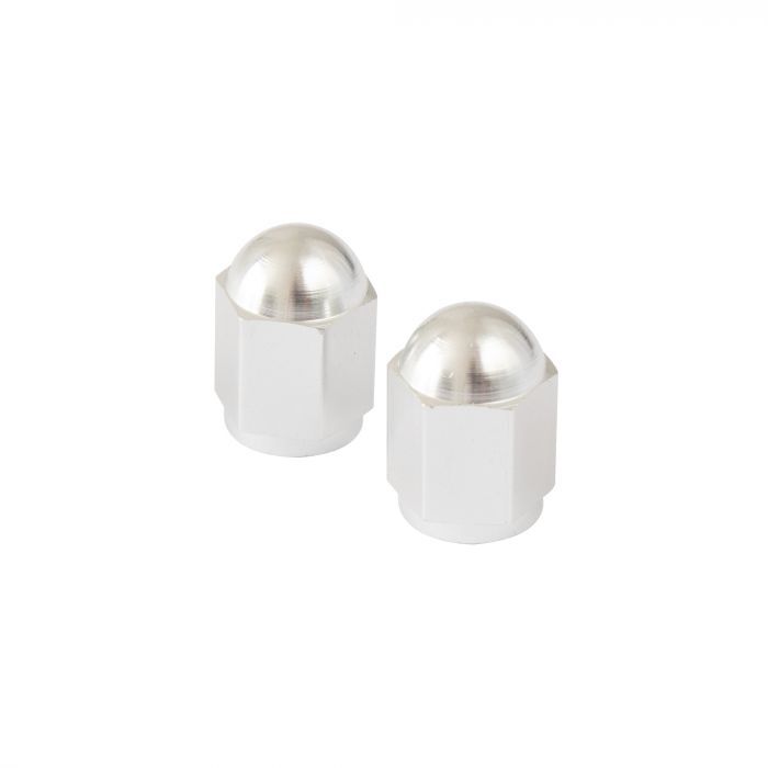 Bike It Motorcycle Motorbike Hexagon Valve Dust Caps - Chrome