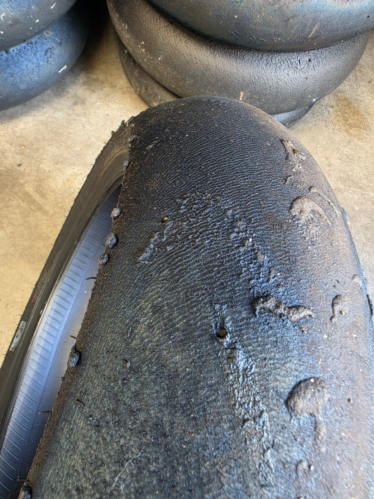Pirelli Diablo Superbike SC1 200/60-17 Used BSB Scrub Motorcycle Tyre - RS3