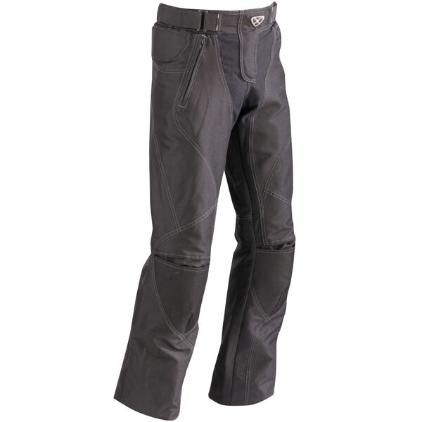 Ixon Ladies Luna Star Waterproof Motorcycle Motorbike Textile Pants - Black