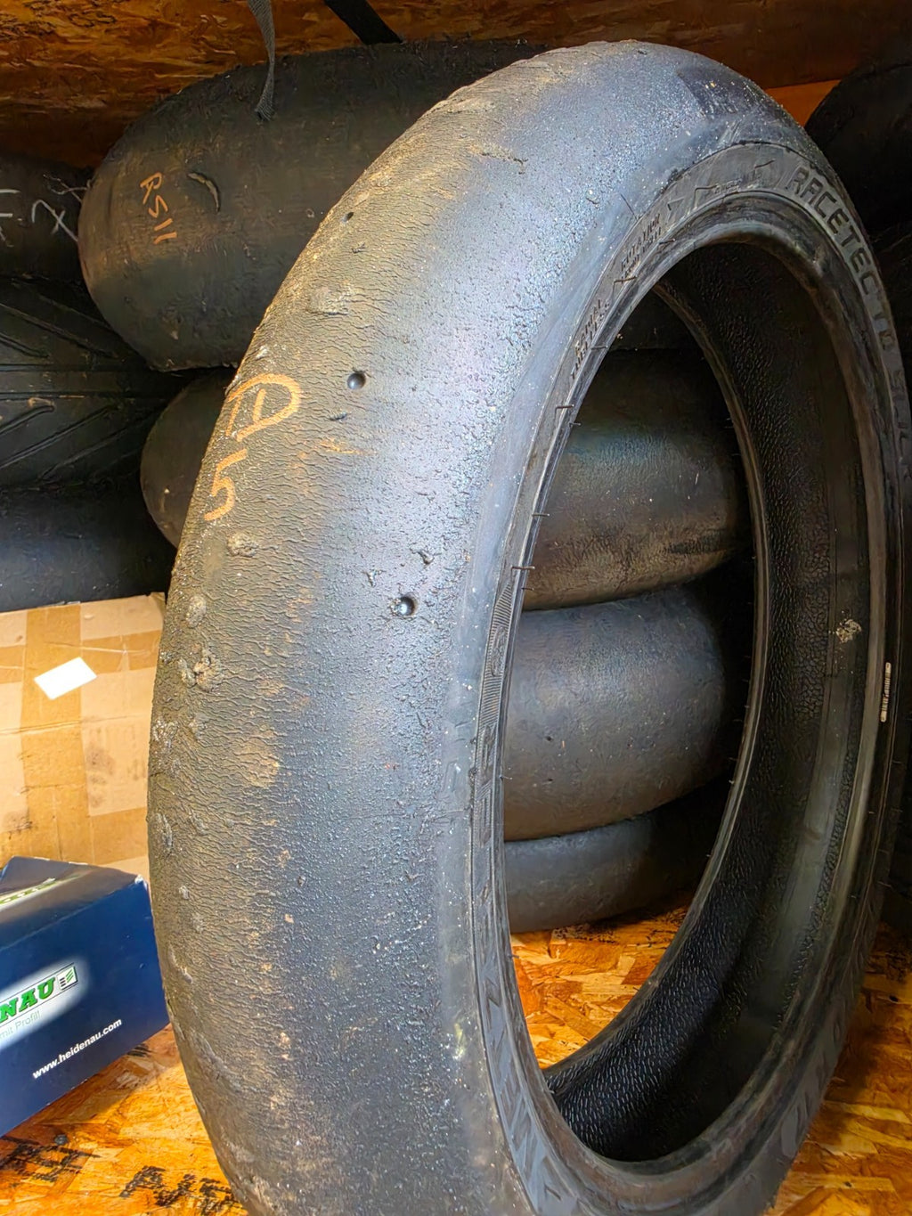 Metzeler Racetec Track Day Slicks 120 70 17 UN USED EDGE GRIP part worn