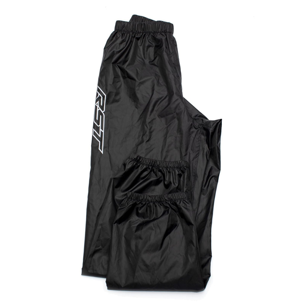 RST Waterproof Lightweight Motorcycle Motorbike Rain Over Pants Black