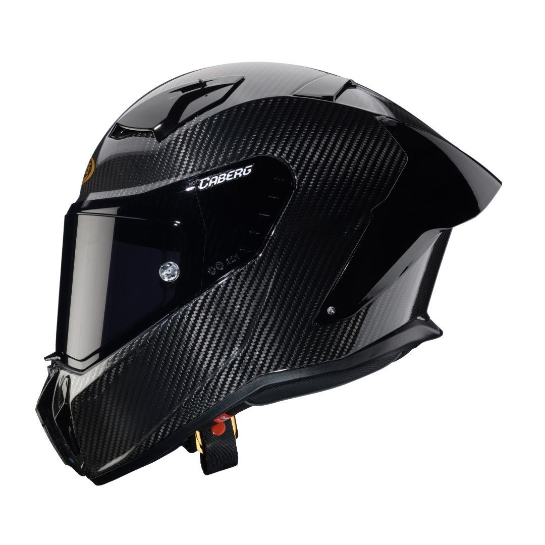 Caberg GP01 Carbon Full Face ECE2206 FIM Level 2 Motorcycle Helmet Free Dark Vis