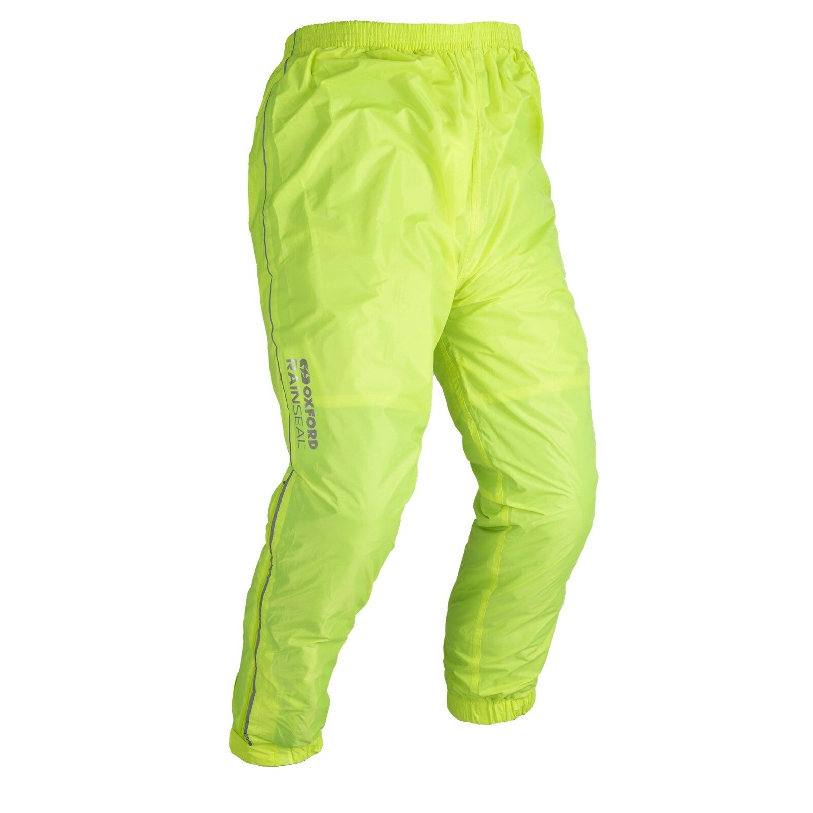 Oxford Rainseal Waterproof Motorcycle Motorbike Over Pants Trousers -  Fluo Yell