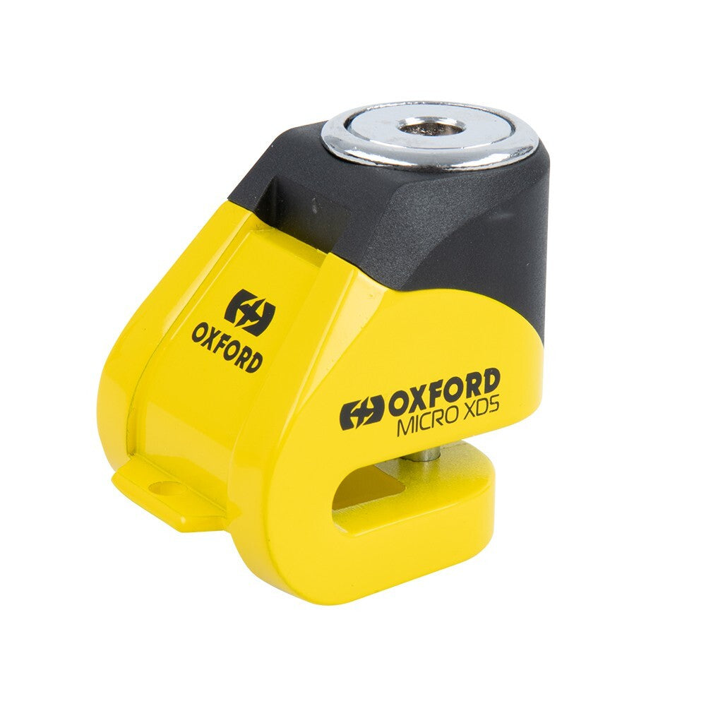 Oxford Scoot XD5 Scooter Brake Disc Lock 5mm Pin Motorcycle Black Yellow