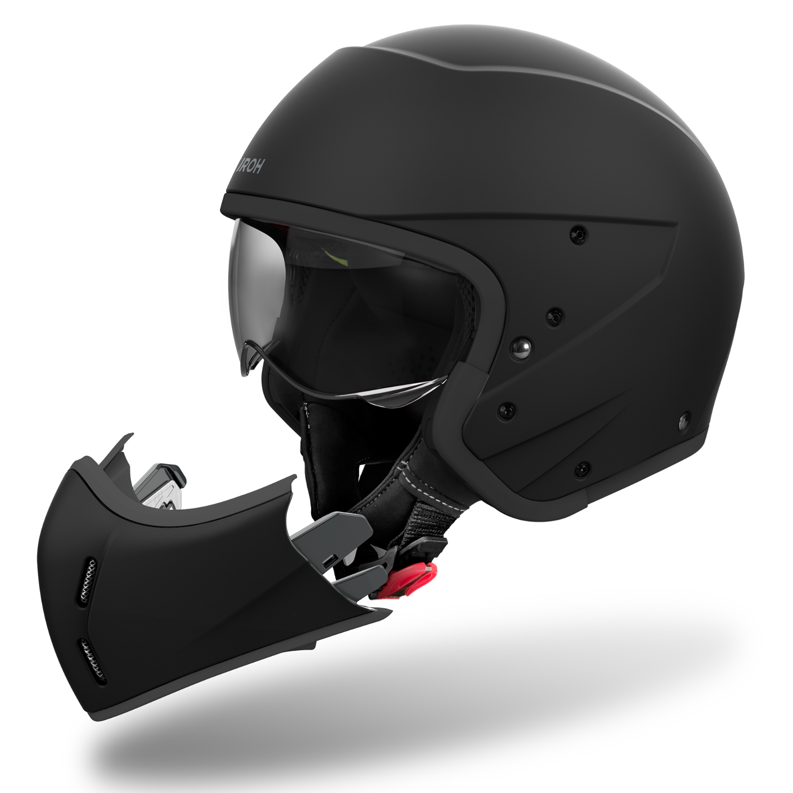 Airoh J110 Convertible ECE2206 Motorcycle Motorbike Helmet Matt Black