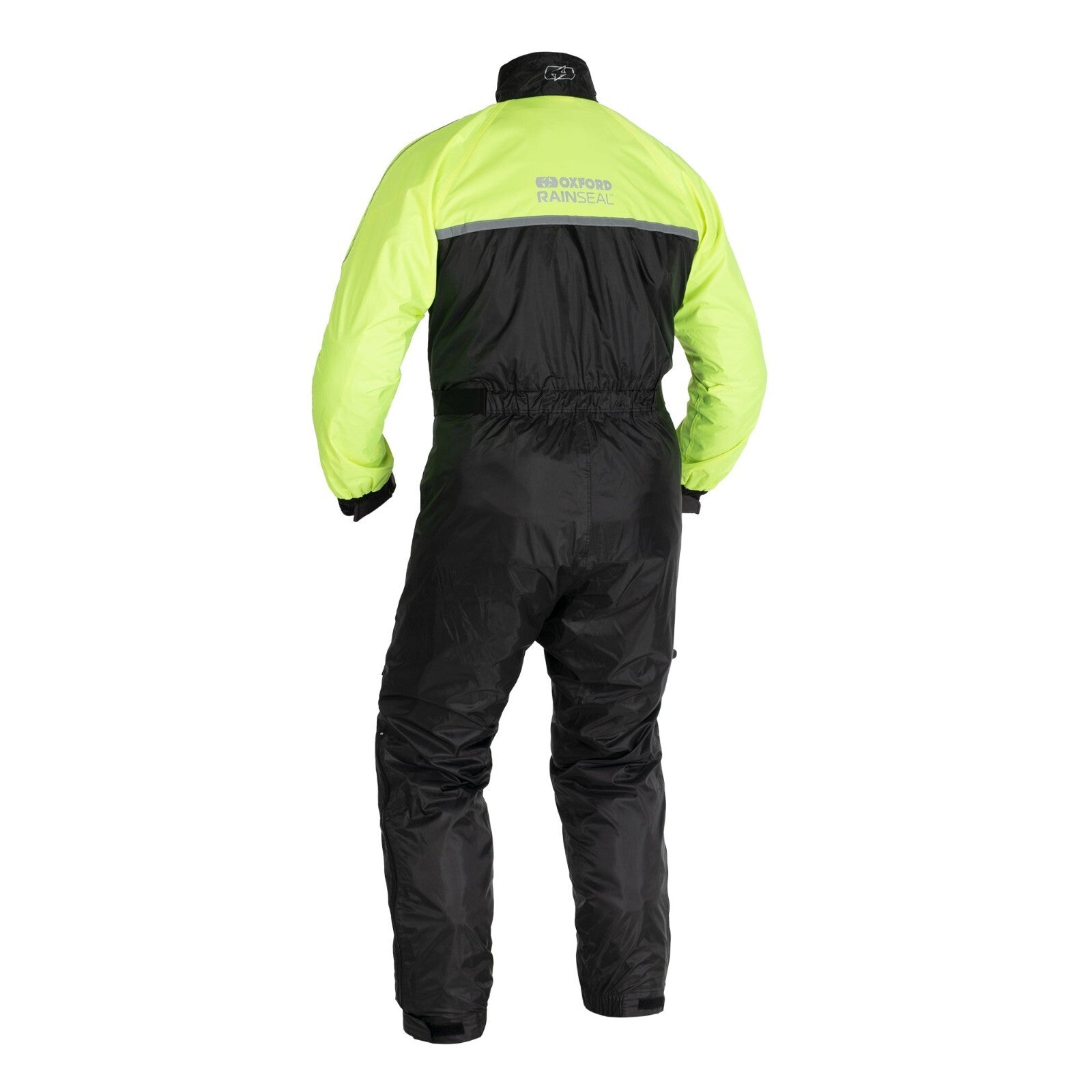 Oxford Rainseal Waterproof Motorcycle Motorbike Scooter Over Suit Black Fluo