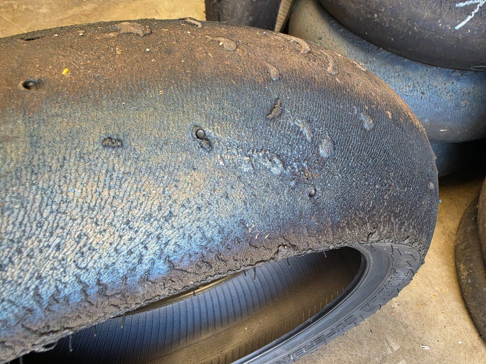 Pirelli Diablo Superbike SC1 200/60-17 Used BSB Scrub Motorcycle Tyre - RS3