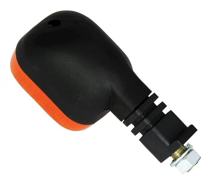 Bike It Motorcycle Bike Universal Flexi Stem Indicators Black Body & Amber Lens